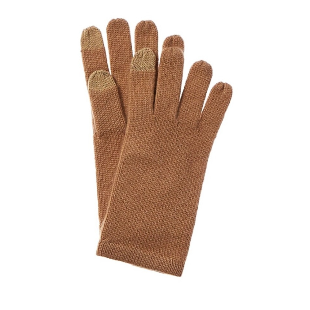 Cashmere Tech Gloves Phenix Tec 100% Cashmere Camel Colror One Size NWT